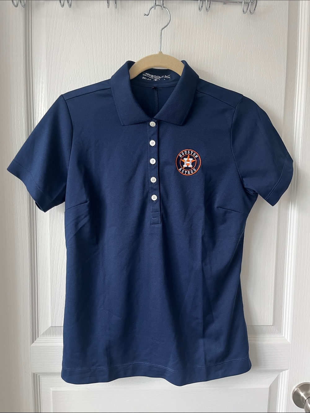 Nike Women’s Houston Astros Golf Navy Polo Shirt Medium